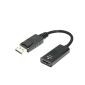 Καλώδιο προσαρμογέα DisplayPort Male σε HDMI 2.0 Female, Υποστήριξη 4K UHD, Μαύρο