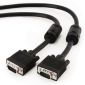 Premium VGA HD15M/HD15M με διπλή θωράκιση με καλώδιο φερρίτη 10 πόδια, μαύρο χρώμα