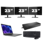 Dell Latitude 3440 - Intel Core i3 13ης γενιάς - 14 ίντσες - 16GB RAM - 256GB SSD - Windows 11 Home + 3x Οθόνη 23 ιντσών