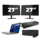 Dell Latitude 5420 - Intel Core i7 11ης γενιάς - 14 ίντσες - 16GB RAM - 256GB SSD - Windows 11 Home + 2x Οθόνη 27 ιντσών