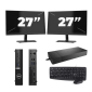 Dell OptiPlex 5080 USFF - Intel Core i3-10th Generation - 8GB RAM - 256GB SSD - Windows 11 + 2x 27 inch Monitor