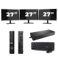 Dell OptiPlex 5080 USFF - Intel Core i5-10th Generation - 8GB RAM - 256GB SSD - Windows 11 + 3x 27 inch Monitor
