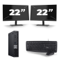 Dell Optiplex 7070 Micro USFF - Intel Core I5-9St Generation - 8GB RAM - 256GB SSD - Windows 11 + 2x 22 ιντσών οθόνη