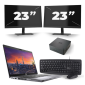 Dell Precision 3550 - Intel Core i7-10th Generation - 15 ιντσών - 8GB RAM - 256GB SSD - Windows 11 + 2x 23 ιντσών οθόνη