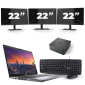 Dell Precision 3550 - Intel Core i7-10th Generation - 15 ιντσών - 8GB RAM - 256GB SSD - Windows 11 + 3x 22 ιντσών οθόνη