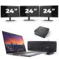 Dell Precision 3550 - Intel Core i7-10th Generation - 15 ιντσών - 8GB RAM - 256GB SSD - Windows 11 + 3x 24 ιντσών οθόνη