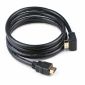 Καλώδιο HDMI v2.0a 90° γωνιακό ,Into,Golded,M/M,1,8m