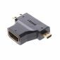 Προσαρμογέας Micro HDMI Αρσενικό & Mini HDMI αρσενικό σε HDMI θηλυκό 90 μοιρών