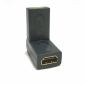 Προσαρμογέας HDMI 90-180 μοιρών ορθής γωνίας γυναίκας σε γυναίκα, επιχρυσωμένος
