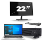 HP EliteBook 830 G8 - Intel Core i5 11ης γενιάς - 13 ίντσες - 16GB RAM - 256GB SSD - Windows 11 + 1x Οθόνη 22 ιντσών