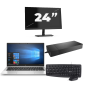 HP Elitebook 835 G7 - AMD Ryzen 3 Pro 4450U - 13 ιντσών - 8GB RAM - 256GB SSD - Windows 10 Home + 1x 24 ιντσών οθόνη
