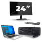 HP EliteBook 840 G8 - Intel Core i7 11ης γενιάς - 14 ίντσες - 16GB RAM - 256GB SSD - Windows 11 + 1x Οθόνη 24 ιντσών