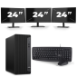HP Eliteedesk 800 G6 Tower - Intel Core i5-10th Generation - 8GB RAM - 256GB SSD - Windows 11 + 3x 24 ιντσών οθόνη