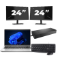 HP ProBook 440 G9 - Intel Core i3 12ης γενιάς - 14 ίντσες - 16GB RAM - 256GB SSD - Windows 11 + 2x Οθόνη 24 ιντσών
