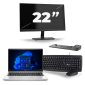 HP ProBook 640 G8 - Intel Core i5 11ης γενιάς - 14 ίντσες - 16GB RAM - 256GB SSD - Windows 11 + 1x Οθόνη 22 ιντσών