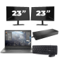 HP ZBook Firefly 14 G8 - Intel Core i7 11ης γενιάς - 14 ίντσες - 16GB RAM - 256GB SSD - Windows 11 Home + 2x Οθόνη 23 ιντσών