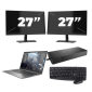 HP ZBook Firefly 14 G8 - Intel Core i7 11ης γενιάς - 14 ίντσες - 16GB RAM - 256GB SSD - GPU - Windows 11 Home + 2x Οθόνη 27 ιντσών