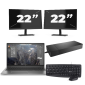 HP ZBook Firefly 15 G7 - Intel Core i7-10th Generation - 15 ιντσών - 8GB RAM - 256GB SSD - Windows 11 + 2x 22 ιντσών οθόνη