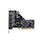 PCI 4+1 USB 2.0 Card VIA chipset
