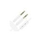 Stereo Jack 3,5mm M/M με καλώδιο AUX μικροφώνου, 1,5M