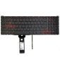 Πληκτρολόγιο φορητού υπολογιστή για Acer Nitro AN515-54 AN517-51 με κόκκινο οπίσθιο φωτισμό