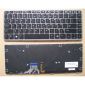 Πληκτρολόγιο φορητού υπολογιστή για HP EliteBook Folio 1040 G1 1040 G2 με οπίσθιο φωτισμό ασημί πλαίσιο