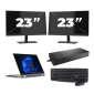 Lenovo Thinkpad L13 Yoga Gen 3 - Intel Core i5 12ης γενιάς - 13 ίντσες - Touch - 16GB RAM - 256GB SSD - Windows 11 Home + 2x Οθόνη 23 ιντσών