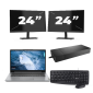Lenovo ThinkPad T14 Gen 1 - AMD Ryzen 5 PRO 4650U - 14 ίντσες - 8GB RAM - 256GB SSD - Windows 11 Home + 2 οθόνες 24 ιντσών