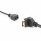 Καλώδιο Down Angle Mini HDMI αρσενικό σε HDMI θηλυκό, 17cm