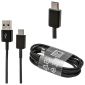 Γνήσιο καλώδιο δεδομένων USB Fast Charger Samsung EP-DW700CBE Μαύρο TYP-C 150CM 5A