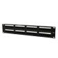 Cat.6 Patch panel 48 θυρών με διαχείριση καλωδίων πίσω