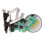 DIEWU PCI-E Σειριακή/Παράλληλη κάρτα ελεγκτή με βραχίονα χαμηλού προφίλ