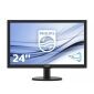 Philips 240V5QDSB - 24 ίντσες - 1920x1080 - DVI - HDMI - VGA - Μαύρο