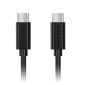 USB 2.0 USB-C M/M φόρτιση/καλώδιο συγχρονισμού δεδομένων, μαύρο, 200CM QC3.0 & Υποστήριξη εξόδου 3A