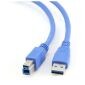 Cableexpert USB 3.0 USB 3.0 A Male to B Αρσενικό, μπλε, 1,8M