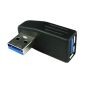 Προσαρμογέας USB 3.0 A αρσενικό σε θηλυκό, με αριστερή γωνία