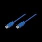 USB 3.0 A Male to A Male, μπλε, 1M, CU0051