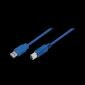 USB 3.0 A Αρσενικό σε B Αρσενικό, μπλε, 1M, CU0044
