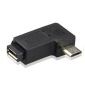 Προσαρμογέας Micro USB Γυναικείο σε Αρσενικό, αριστερή γωνία 90°