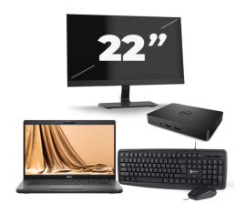 Dell Latitude 5401 - Intel Core i7-9st Generation - 14 ιντσών - 8GB RAM - 256GB SSD - Windows 11 + 1x 22 ιντσών οθόνη
