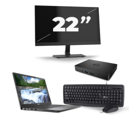 Dell Latitude 7300 - Intel Core i5-8th Generation - 13 ιντσών - 8GB RAM - 256GB SSD - Windows 11 + 1x 22 ιντσών οθόνη
