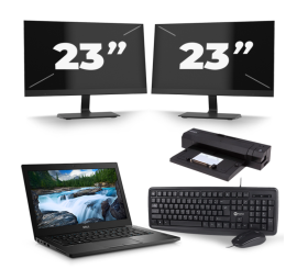 Dell Latitude 7390 - Intel Core i7-8th Generation - 13 ιντσών - 8GB RAM - 256GB SSD - Windows 11 + 2x 23 ιντσών οθόνη