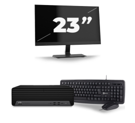 HP EliteDesk 800 G6 USFF - Intel Core i3-10ης γενιάς - 8GB RAM - 256GB SSD - Windows 11 + 1x 23 ίντσα Monitor