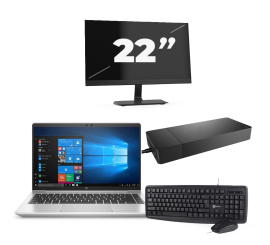HP ProBook 440 G8 - Intel Core i3 11ης γενιάς - 14 ίντσες - 16GB RAM - 256GB SSD - Windows 11 Home + 1x Οθόνη 22 ιντσών