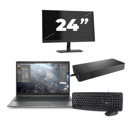 HP ZBook Firefly 14 G8 - Intel Core i7 11ης γενιάς - 14 ίντσες - 16GB RAM - 256GB SSD - Windows 11 Home + 1x Οθόνη 24 ιντσών