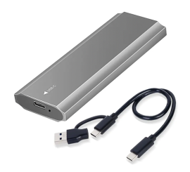 512GB M.2 SATA SSD + περίβλημα υψηλής ταχύτητας 3.1 USB C (PCIE 10GBPS) - αλουμίνιο