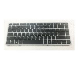 Πληκτρολόγιο φορητού υπολογιστή για HP EliteBook 840 G1 G2 850 G1 G2 με ασημί πλαίσιο με οπίσθιο φωτισμό