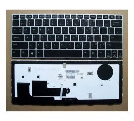 Πληκτρολόγιο φορητού υπολογιστή για το HP EliteBook Revolve 810 G1 με οπίσθιο φωτισμό σε ασημί πλαίσιο