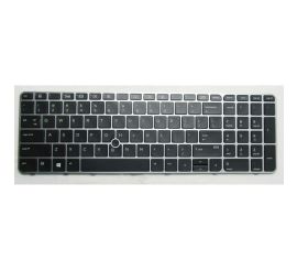 Πληκτρολόγιο φορητού υπολογιστή για HP EliteBook 850 G3 G4 ZBook 15u G3 με ασημί πλαίσιο δείκτη με οπίσθιο φωτισμό