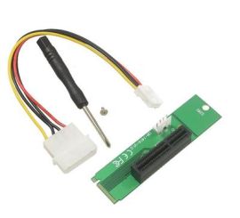 Κάρτα επέκτασης NGFF (Κλειδί M) σε PCI-E 4X με καλώδιο τροφοδοσίας (LM-141X-V1.0)